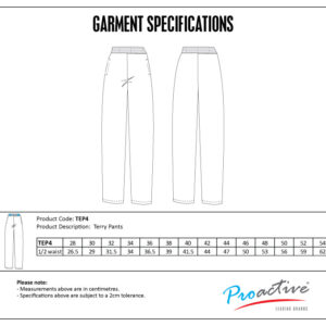 Alternative view of Terry pants