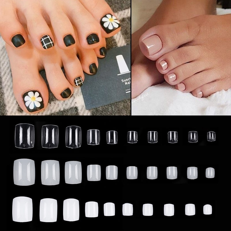 Tips | Natural Toe Nails | 100pc - Image 2