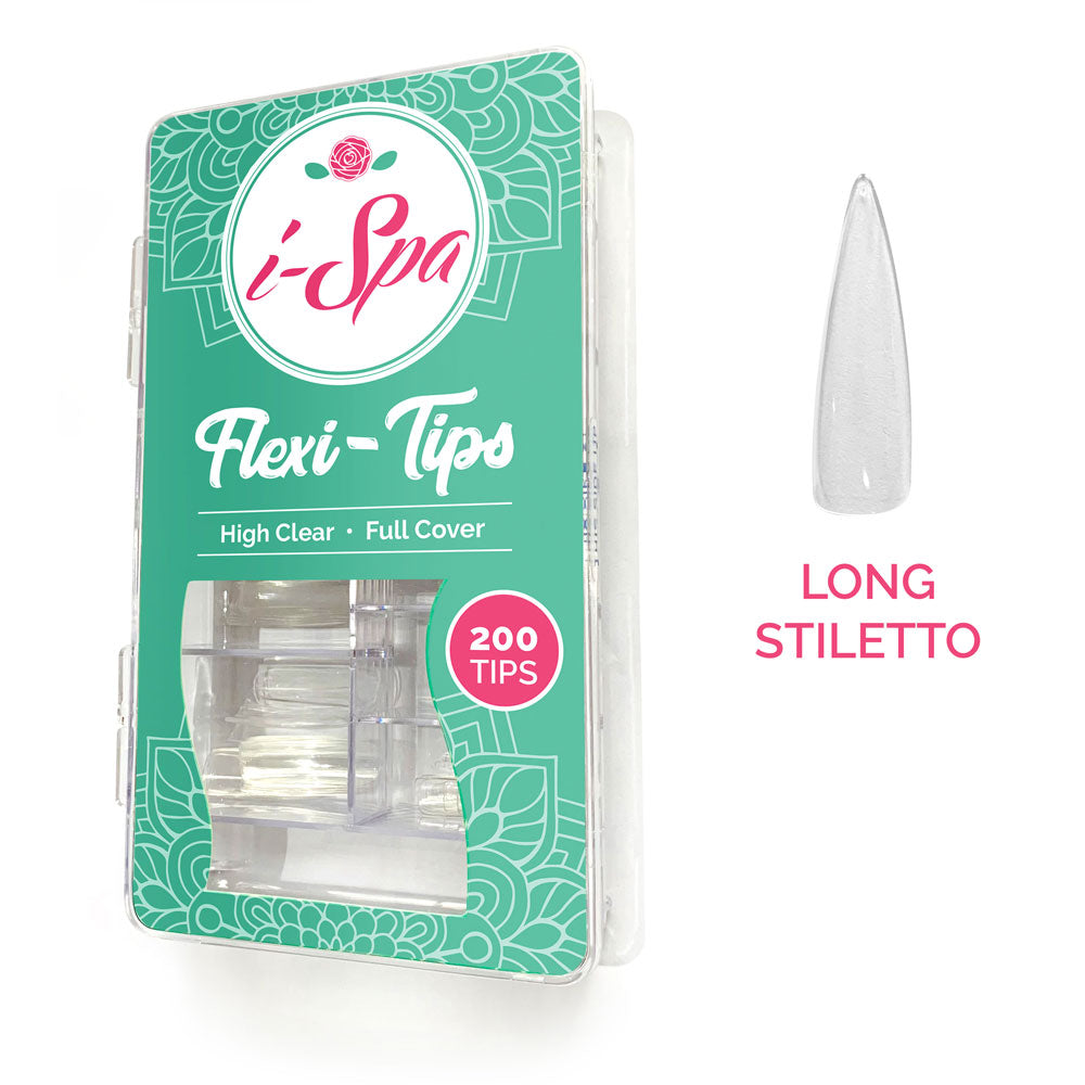 Flexi Tips | Full cover | Long Stiletto 200's