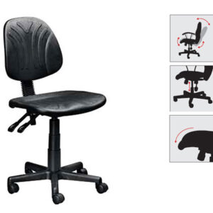 Alternative view of WC1SYC WORK CHAIR (BLACK)