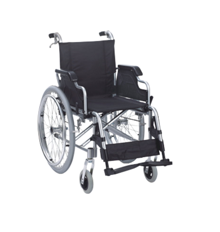 Wheelchair Allum/Nylon Lightweight Detachable Arm & Foot Rest