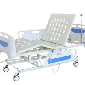 Alternative view of Five Function Electric ICU hospital bed with side rail SC-EB05