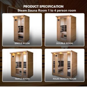 Steam Sauna Room 3/4 person