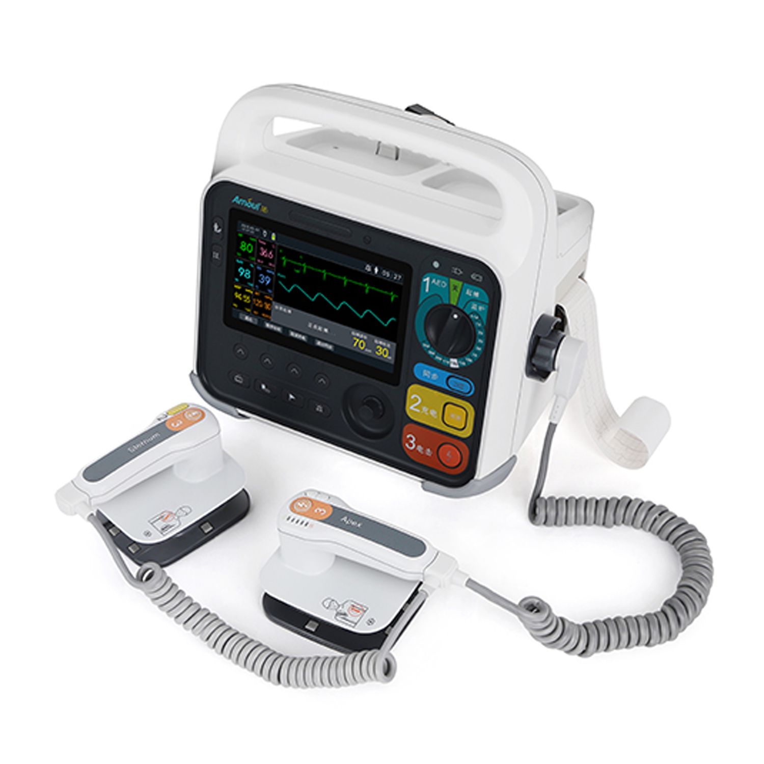 Defibrillation,AED,Pacing,12 leads ECG Monitoring i6Plus