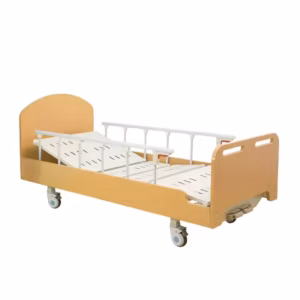 Alternative view of Wooden Electric Medical Elderly Patient Nursing Room Hospital Furniture Clinic Automatic Rotating Home Care Bed