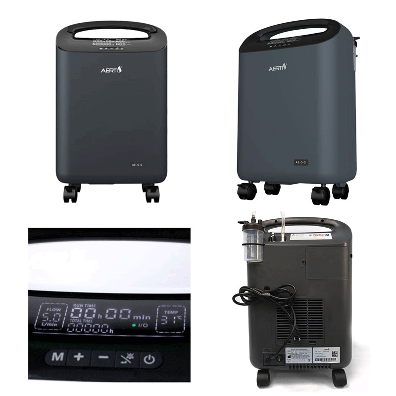 Aerti 5 Litre Medical-Grade Oxygen Concentrator (Built-In Nebuliser) - Image 3
