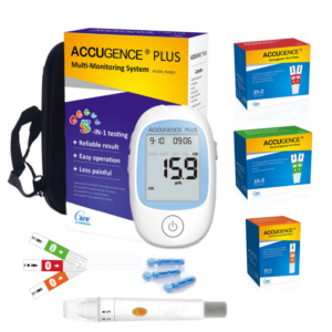 Accugence Multi-Function Blood Meter | 3-in-1 Starter Kit