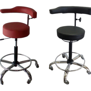 Adjustable Doctor Stool with Backrest – Ergonomic Medical Seating