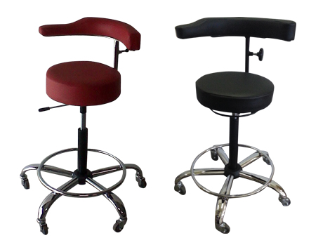 Adjustable Stool With Backrest - Image 2