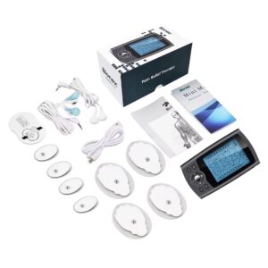 Alternative view of Bionex Dual Channel Tens &Amp; Ems Unit With 24 Modes For Pain Relief And Muscle Stimulation, Electronic Pulse Massager With 6 Electrodes.