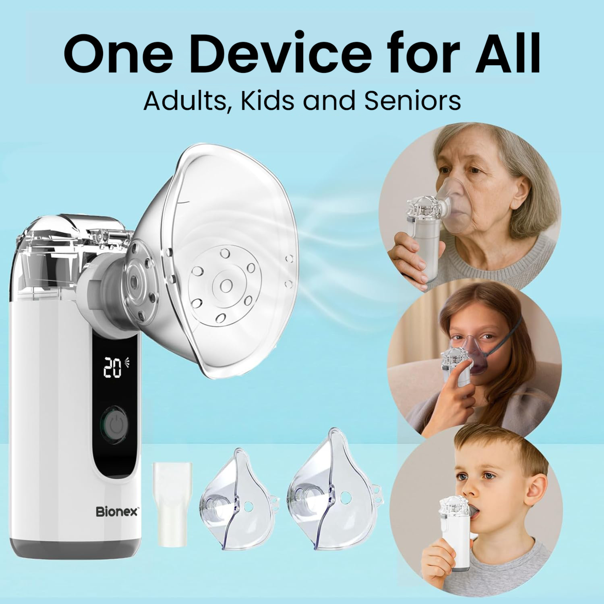 Bionex LCD Nebuliser | Portable & Rechargeable - Image 4