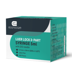 Econocare Syringe 5Ml Ll W/N 22G X 1.5