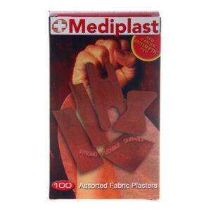 Fabric Plasters Assorted Shapes 100’S Mediplast