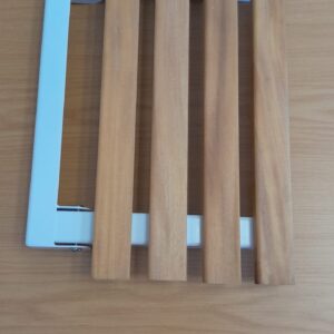 Fold- Up Wall Mount Shower Seat Stainless Steel White Brush