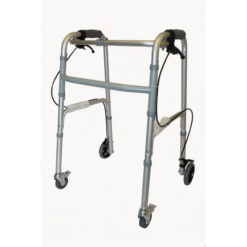 Fold.Walker+4Wheels+Hand Brakes