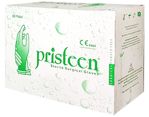 Gloves Pristeen Surgical Latex P/F 50 Pairs #6.5