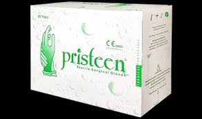 Gloves Pristeen Surgical Latex P/F 50 Pairs #8.5