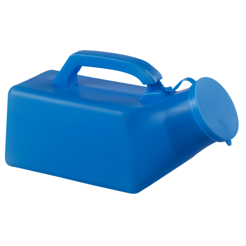 Male Urinal With Lid Blue – 1000Ml
