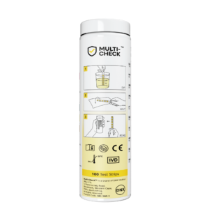 Alternative view of Multi-Check 10 Urinalysis Strips | Home Health Screening