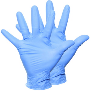 Alternative view of Nitrile Examination Gloves Blue L – 4 Packs