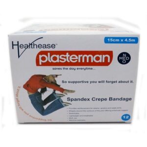 Plasterman Spandex Crepe Bandage 100Mm X 4.5M 12’S
