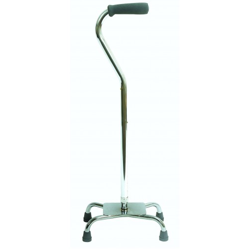 Quad Cane – Silver – Large Base