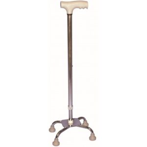 Quad Cane – Silver – Small Base