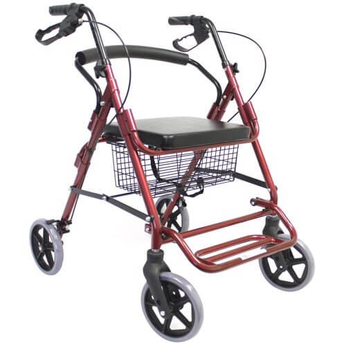 Rollator 8″ Wheel With Flip Down Foot Rest