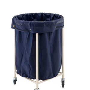 Round Soiled Linen Trolley With Bag