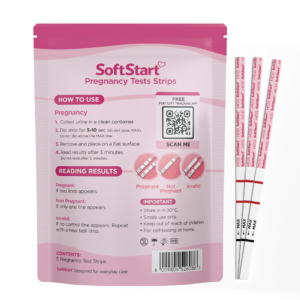 Alternative view of SoftStart – 5 Pregnancy Test Strip
