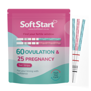 SoftStart – 60 Ovulation Strips & 25 Pregnancy Test Strips combo kit