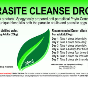 Alternative view of Spagyric Parasite Cleanse Drops 20Ml